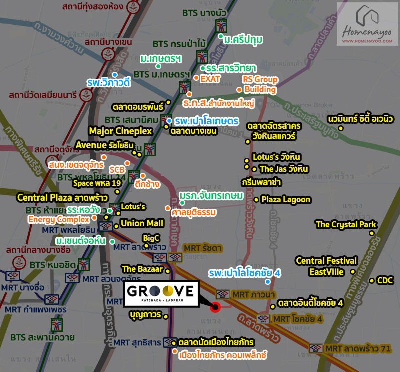 กรู๊ฟ คอนโด รัชดา-ลาดพร้าว Groove Condo Ratchada-Ladprao - 2024 / 2567 ...